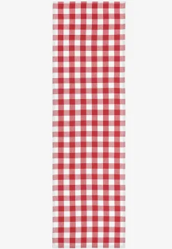 Vävd, rutig löpare