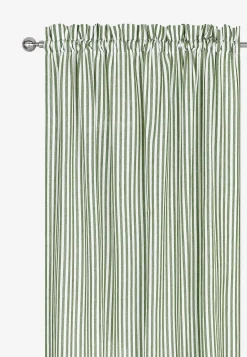 Vävda, randiga gardinlängder 2-pack